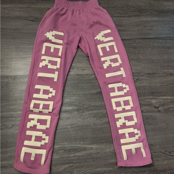 Vertabrae Pink Sweatpants double leg